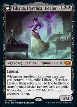 Liliana, Heretical Healer - Near Mint MTG Commander Collection: Black - Image 1
