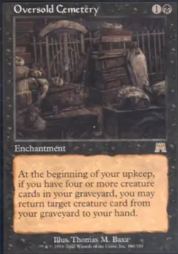 Oversold Cemetery - Light Play MTG Onslaught - Image 1