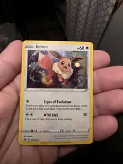 Eevee SWSH042 SWSH: Sword & Shield Promo Cards Holo LP to NM Baby Swirl!!! - Image 1