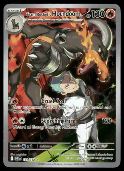 Pokemon Cards Team Rocket's Houndoom 191/182 Destined Rivals NM - Image 1