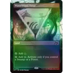Foil Wastewood Verge (borderless) M/NM Magic: The Gathering MTG Aetherdrift - Image 1