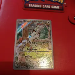 Pokemon TCG Phantasmal Flames Meowth Special Illustration Art 106/094 - Image 2