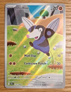 Drilbur - 124/086 Black Bolt Pokemon Illustration Rare Near Mint - Image 1