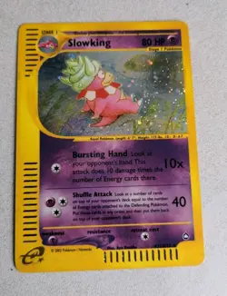 Slowking Aquapolis Holo Rare E-reader H22/H32 Pokemon LP English! - Image 1