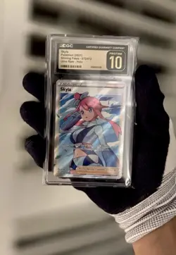 CGC PRISTINE 10 Skyla 072/072 Pokemon Shining Fates Full Art Ultra Rare Trainer - Image 1