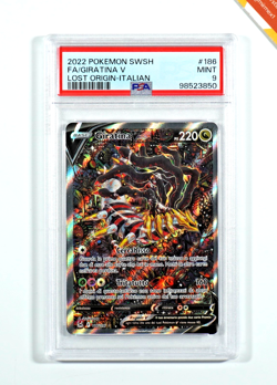 Pokemon PSA 9 Giratina V #186 Full Art Origine Perduta 2022 Italiano - Image 1