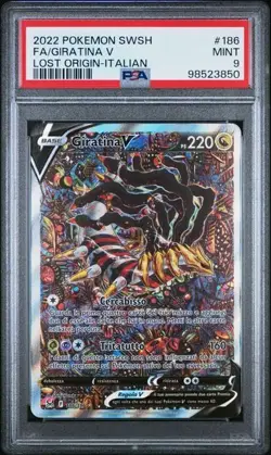 Pokemon PSA 9 Giratina V #186 Full Art Origine Perduta 2022 Italiano - Image 2