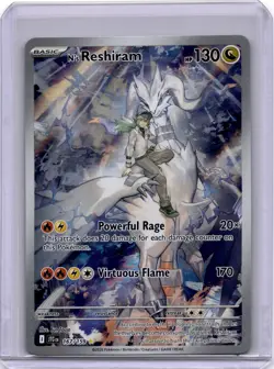 Pokemon N's Reshiram Illustration Rare SV09: Journey Together 167/159 NM - Image 1