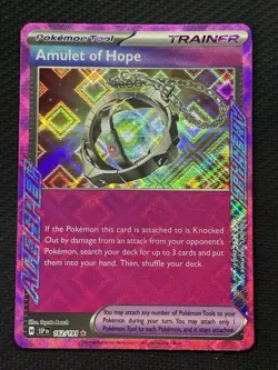 Pokemon Amulet of Hope 162/191 Sv08: Surging Sparks ACE SPEC Rare Holo Trainer - Image 1