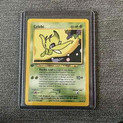 Celebi 16/64 1st Edition Neo Revelation LP+ non-holo VINTAGE Pokemon TCG - Image 1