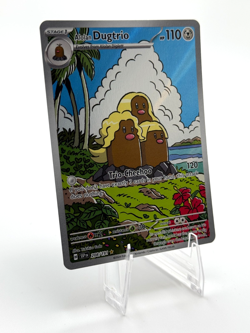Pokemon Alolan Dugtrio Illustration Rare Surging Sparks 208/191 - Image 3