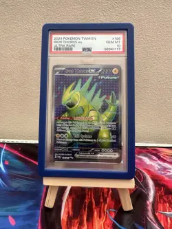 Pokemon PSA 10 Iron Thorns ex 196/167 Ultra Rare Paradox Rift Gem Mint - Image 1