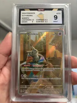 2024 Pokemon Sv-p Promo Mimikyu BCTC Graded 9 - Image 1