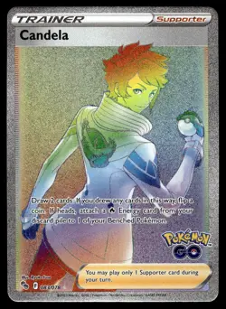 Candela 083/078 Rainbow Rare Pokemon GO Pokemon Near Mint - Image 1