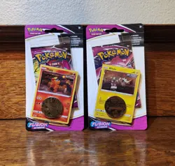 Pokemon TCG Fusion Strike Checklane Blister Pack Set - Blitzle & Tepig Sealed - Image 1