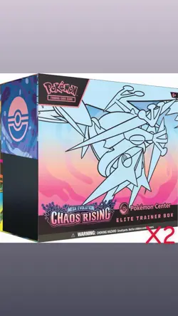 ✅Pokemon Chaos Rising POKEMON CENTER ETB MEG04 🔥 ELITE TRAINER BOX PRESALE X2 - Image 2