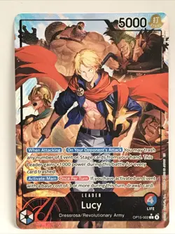One Piece TCG Lucy Alternate Art Leader OP15-002 Adventure On Kami’s Island Foil - Image 1