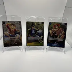 One Piece Monkey D. Luffy P-075,074,& 073 English Promo Tin Set Vol 2 Sealed SET - Image 1