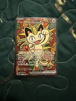 Meowth ex 121/088 ENGLISH Special Illustration Rare - Perfect Order SIR Pokemon - Image 1