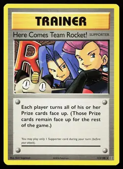 Here Comes Team Rocket! 113/108 Secret Rare XY Evolutions Pokemon Card - Image 1