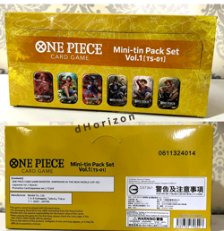 ONE PIECE CARD GAME Mini Tin Vol.1 TS-01 Japanese ASIAN Ver. 1 Box- 12 mini tins - Image 1