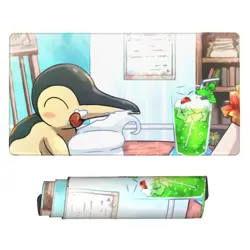Cyndaquil - Board Game Pokemon Playmat Games Mousepad Play Mat of TCG 2893 - Image 1