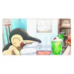 Cyndaquil - Board Game Pokemon Playmat Games Mousepad Play Mat of TCG 2893 - Image 2