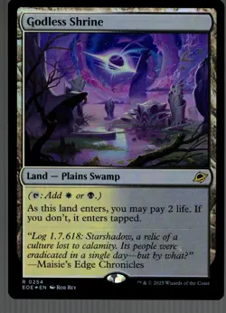 Godless Shrine Edge of Eternities - Magic MTG NM FOIL 254 - Image 1