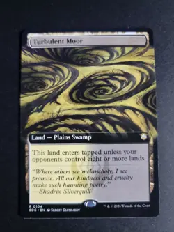 Turbulent Moor (Extended Art) Rare MTG Secrets of Strixhaven Commander - Image 1