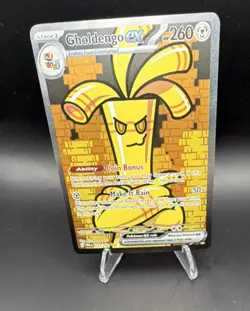 Gholdengo ex 252/182 Sv04: Paradox Rift Holo EX Double Rare Pokemon TCG - Image 1