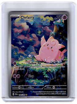 Pokemon TCG Clefairy Basic Secret Rare Holo Card 094/088 English - Image 1