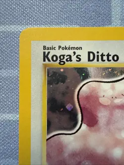 Koga's Ditto HOLO RARE 10/132 Gym Challenge VINTAGE 2000 Pokemon TCG - Image 2