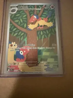 Pokemon TCG White Flare Archen 131/086 Illustration Rare Holo Card English - Image 1