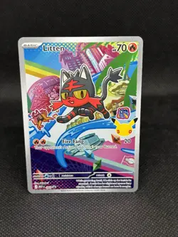 First Partner Rowlet Litten Popplio 30th Promo Set 043 044 045 Pokemon TCG - Image 4