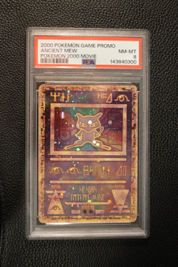2000 POKEMON GAME MOVIE PROMO ANCIENT MEW PSA 8 DOUBLE SWIRL, Fresh Cert! - Image 2
