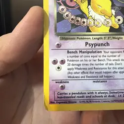 Pokemon Dark Hypno Team Rocket 9/82 Rare Unlimited 60HP Psypunch WOTC English HP - Image 3