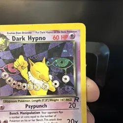 Pokemon Dark Hypno Team Rocket 9/82 Rare Unlimited 60HP Psypunch WOTC English HP - Image 5