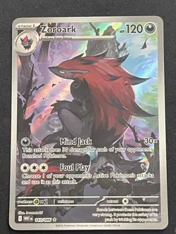 Pokemon TCG Zoroark 143/086 Sv: White Flare 120 HP Illustration Rare Holo Eng - Image 1