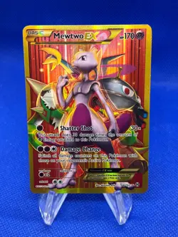 2016 Pokemon XY BREAKthrough Mewtwo EX 164/162 Full Art Secret Rare LP/MP - Image 1