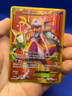 2016 Pokemon XY BREAKthrough Mewtwo EX 164/162 Full Art Secret Rare LP/MP - Image 2