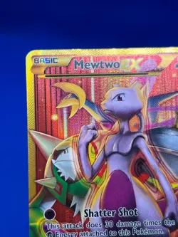2016 Pokemon XY BREAKthrough Mewtwo EX 164/162 Full Art Secret Rare LP/MP - Image 3