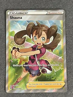 Shauna Pokemon Fusion Strike 263/264 Ultra Rare Full Art Holo NM - Image 1