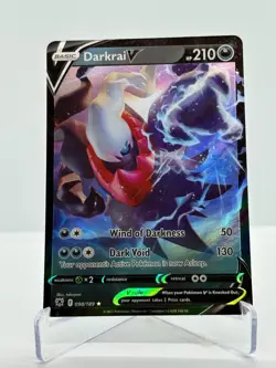 Pokemon card Darkrai V, 98/189, Astral Radiance, Holo Rare, NEAR MINT - Image 1