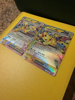 Pokemon EX Holo Card Bundle - Jolteon, Pikachu - Prismatic Evolutions 2 Cards - Image 3