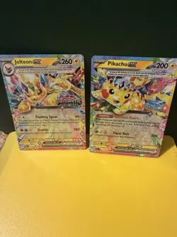 Pokemon EX Holo Card Bundle - Jolteon, Pikachu - Prismatic Evolutions 2 Cards - Image 4