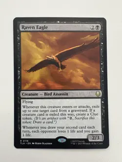 Raven Eagle MTG Magic the Gathering Card NM Near Mint TLA - Image 1