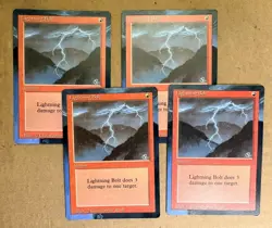 Lightning Bolt (Revised) ALTERED playset of four (4) extended art. - Image 1