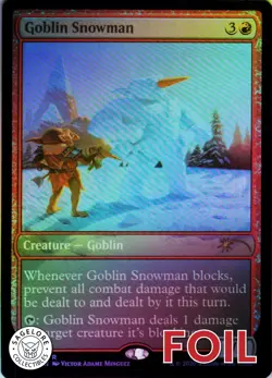 Goblin Snowman - Foil - Secret Lair April Fools - 61 NM - Image 1