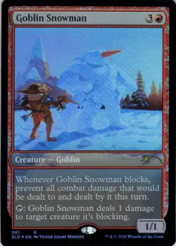 Goblin Snowman - Foil - Secret Lair April Fools - 61 NM - Image 2