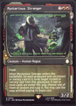 Mysterious Stranger - 334 Showcase Not Foil MTG Fallout - Image 1